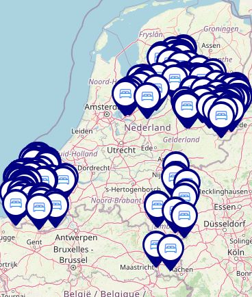 Zuid-west & midden Nederland Canvass